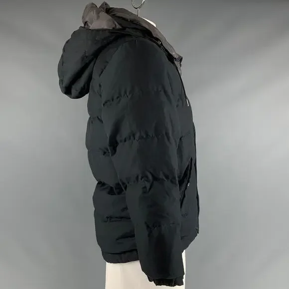BEAMS Size XL Grey Taupe Mixed Fabrics Polyester Hooded Jacket